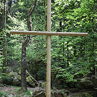 Waldgottesdienst: Kreuz